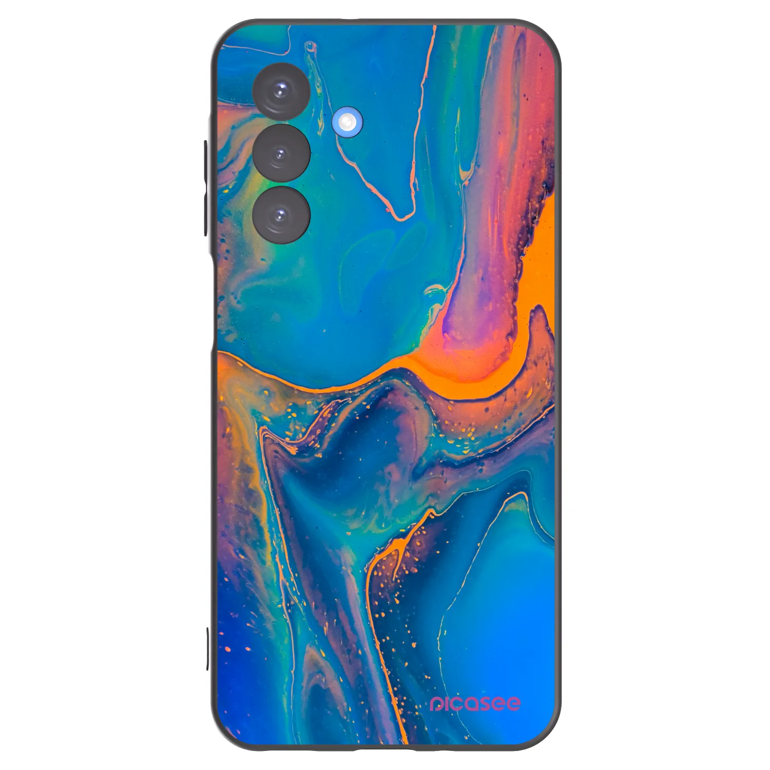 Picasee silikonski črni ovitek za Samsung Galaxy A17 5G - Rainbow
