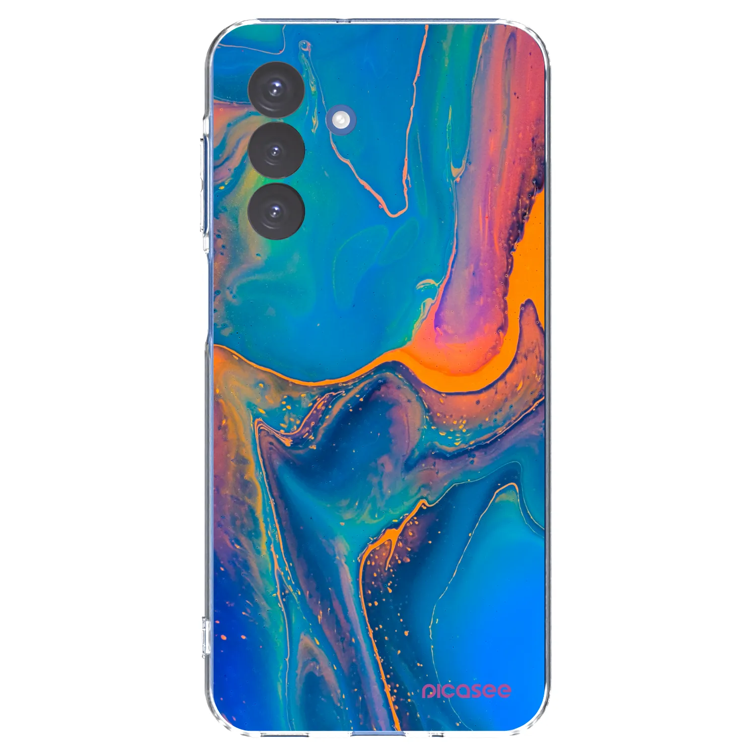 Picasee silikonski prozorni ovitek za Samsung Galaxy A17 5G - Rainbow