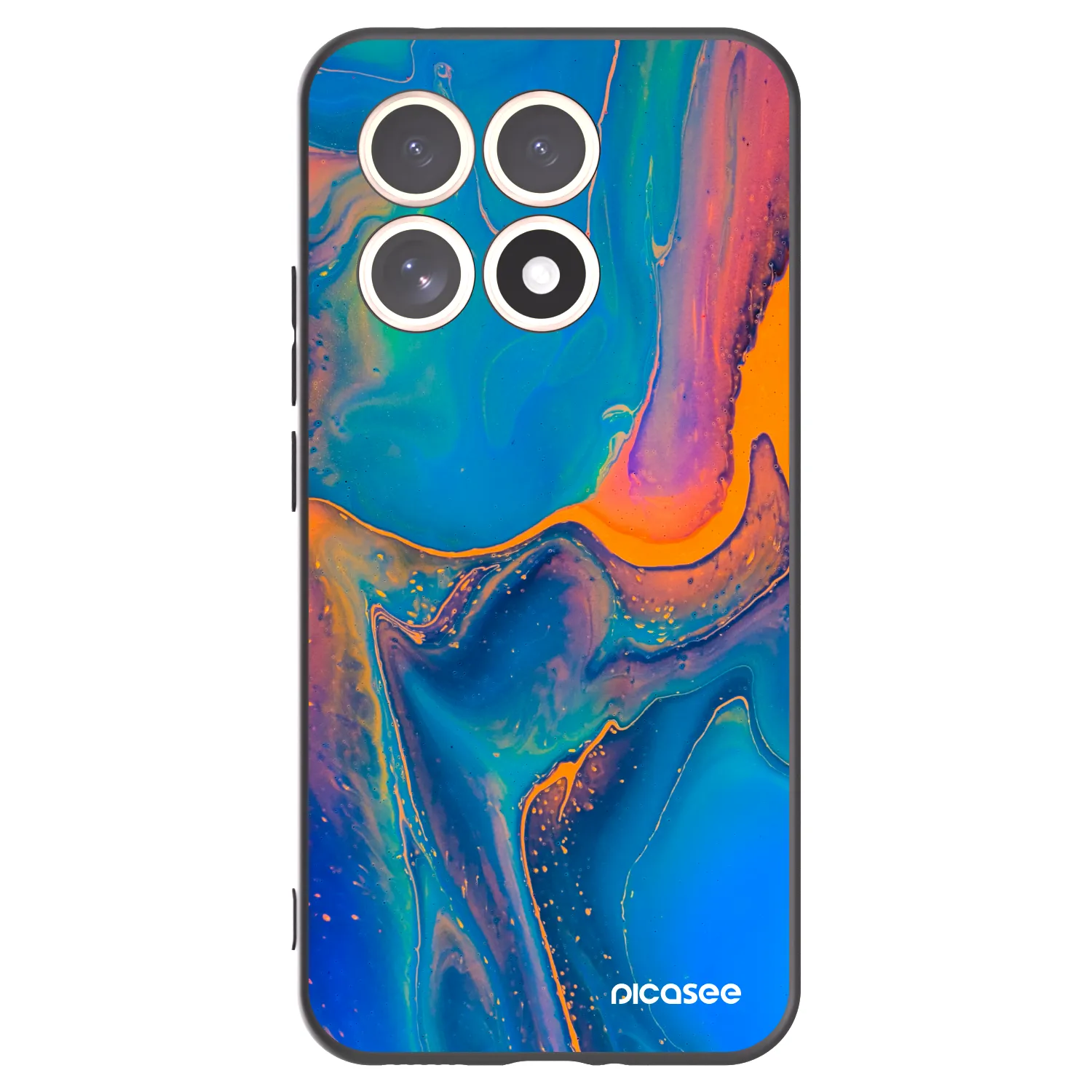 Picasee silikonski črni ovitek za Xiaomi 15T - Rainbow