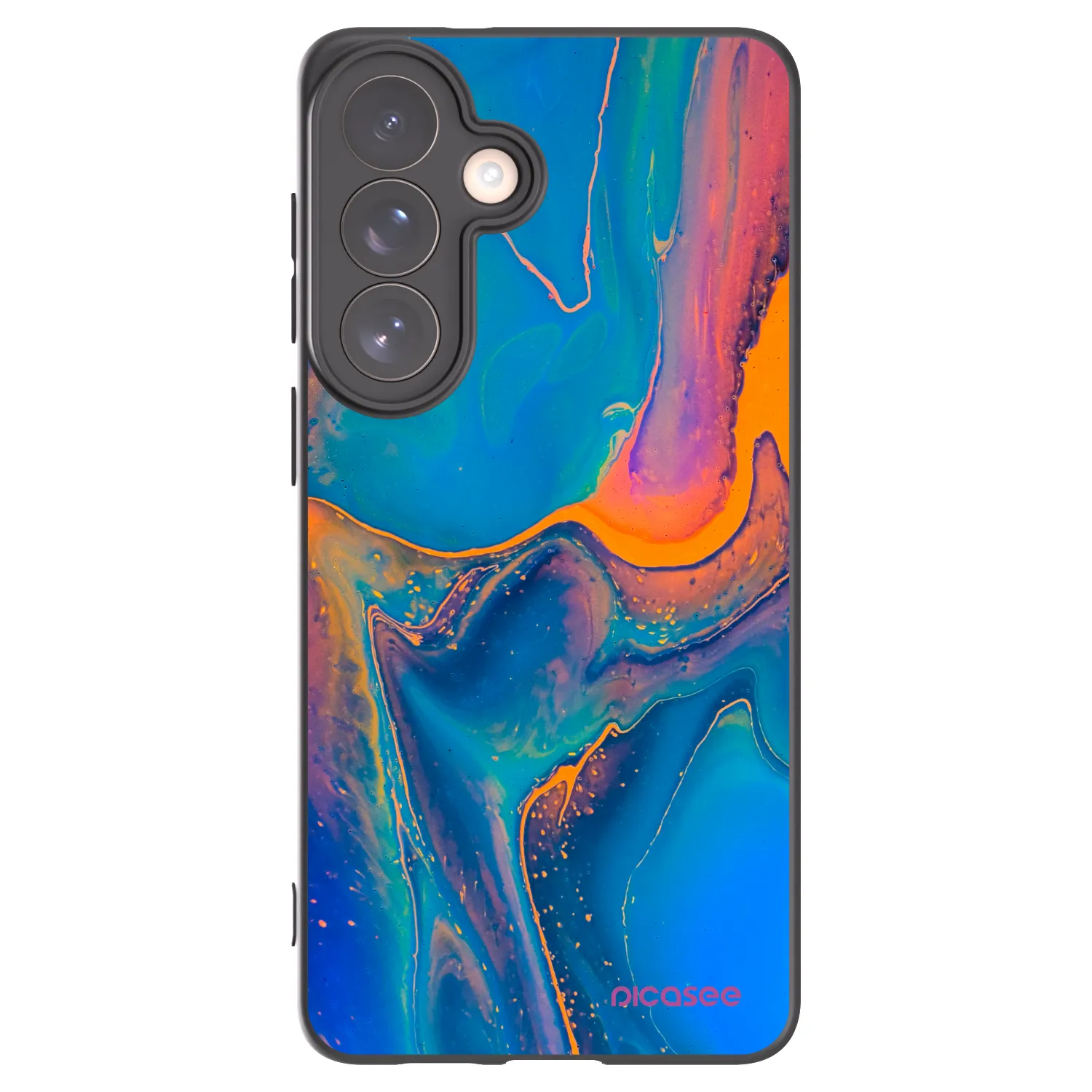 Picasee silikonski črni ovitek za Samsung Galaxy S26+ - Rainbow