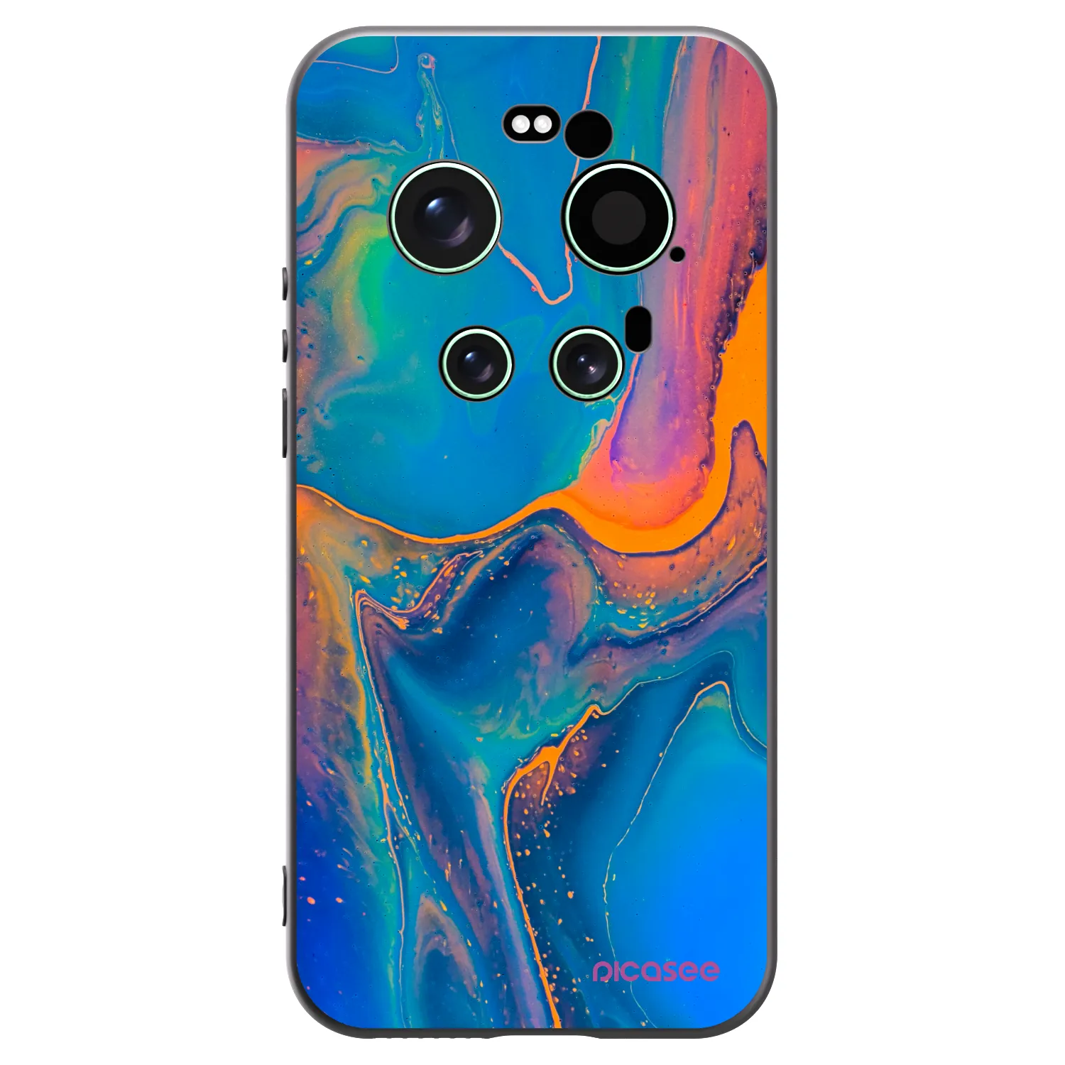 Picasee silikonski črni ovitek za Xiaomi 17 Ultra - Rainbow