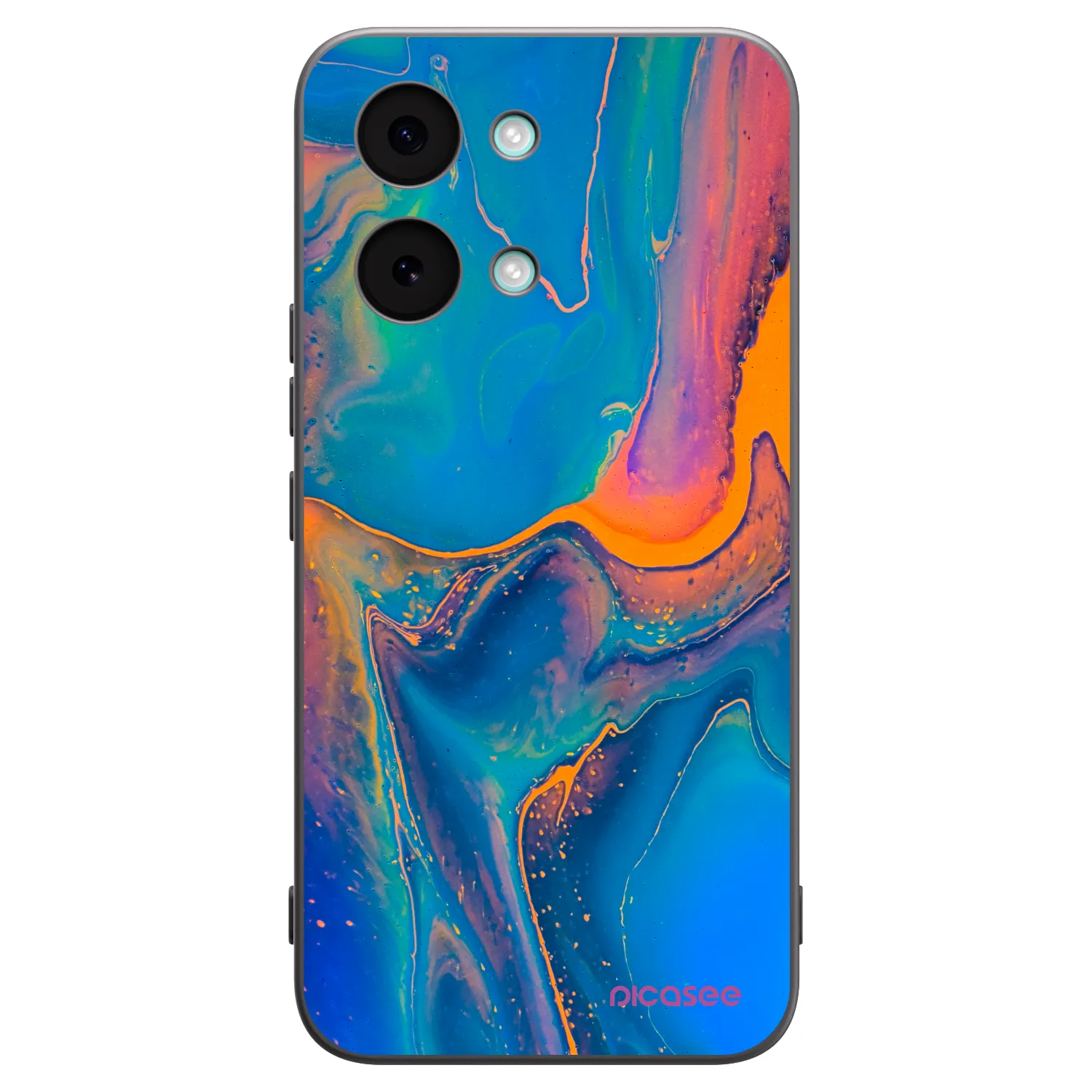 Picasee silikonski črni ovitek za Xiaomi Poco X8 Pro Max - Rainbow
