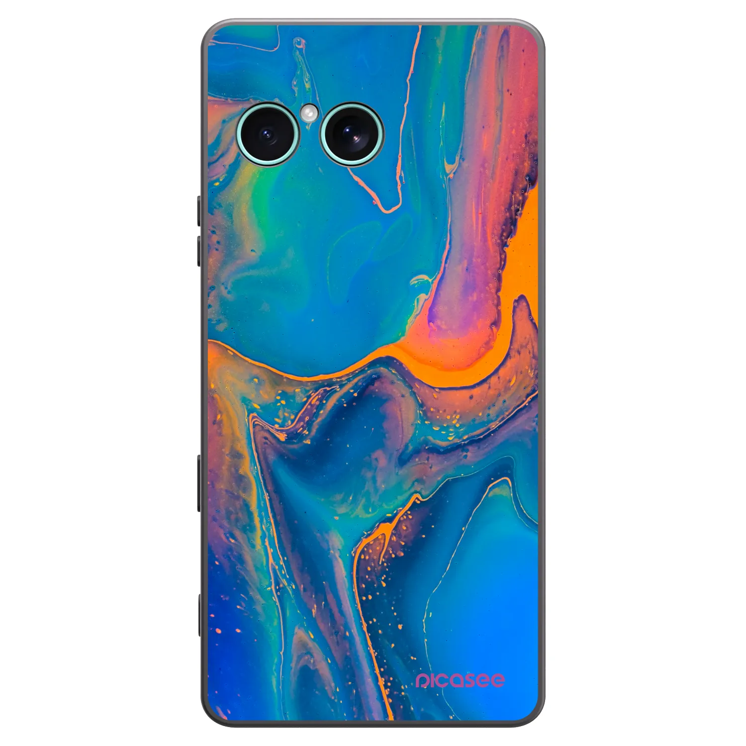 Picasee silikonski črni ovitek za Sony Xperia 10 VII - Rainbow