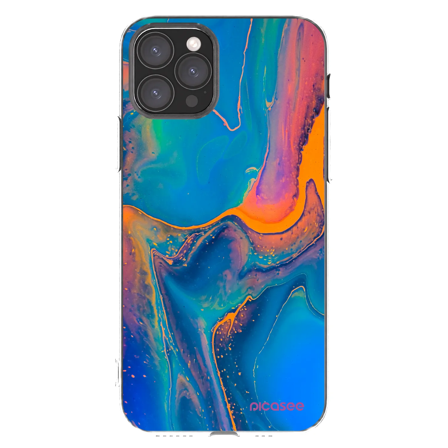Picasee silikonski prozorni ovitek za Apple iPhone 11 Pro - Rainbow