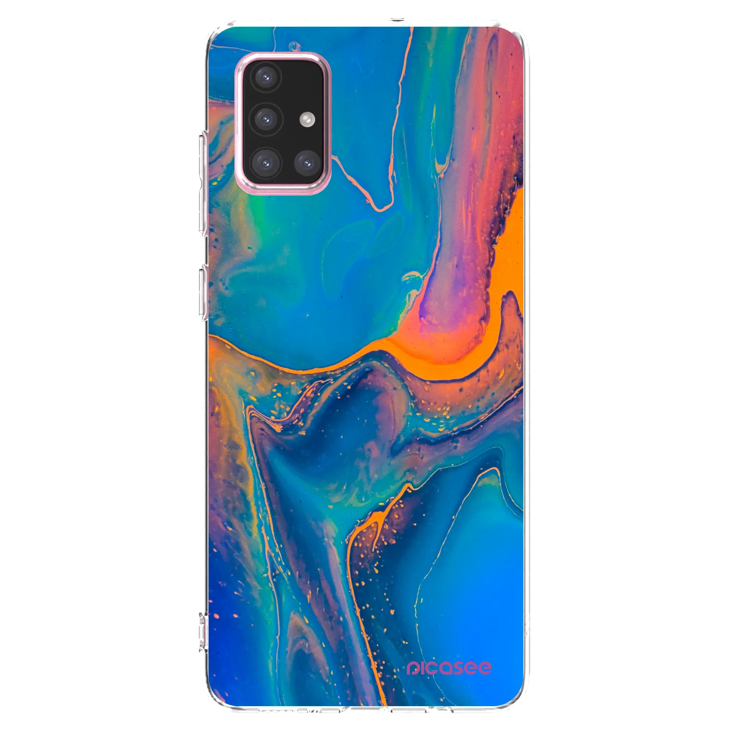 Picasee silikonski prozorni ovitek za Samsung Galaxy A71 A715F - Rainbow