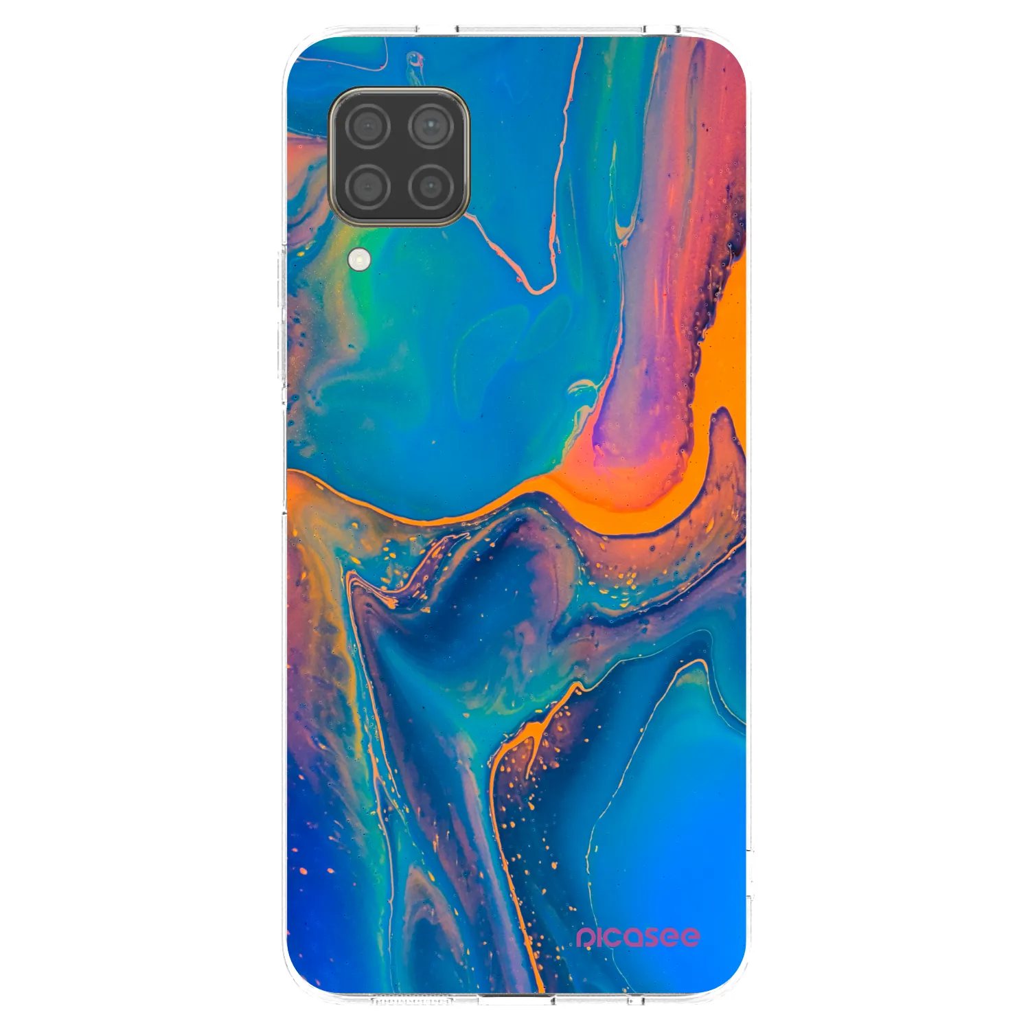 Picasee silikonski prozorni ovitek za Huawei P40 Lite - Rainbow