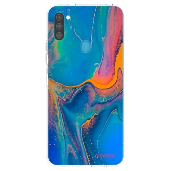 Picasee silikonski prozorni ovitek za Samsung Galaxy M11 - Rainbow