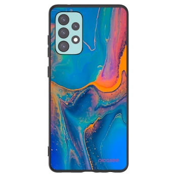 Picasee silikonski črni ovitek za Samsung Galaxy A72 A725F - Rainbow