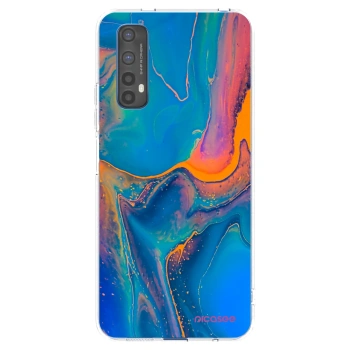 Picasee silikonski prozorni ovitek za Realme 7 - Rainbow