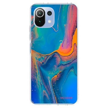 Picasee silikonski prozorni ovitek za Xiaomi 11 Lite 5G NE - Rainbow
