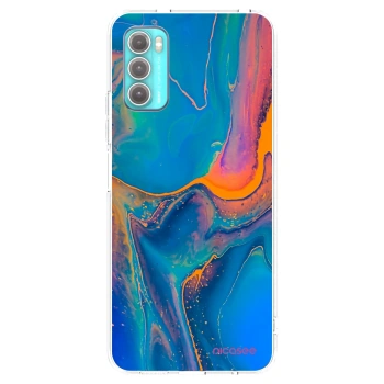 Picasee silikonski prozorni ovitek za Motorola Moto G60 - Rainbow