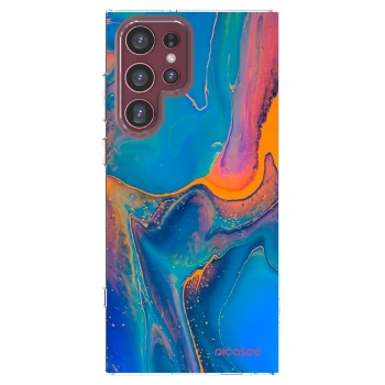 Picasee silikonski prozorni ovitek za Samsung Galaxy S22 Ultra 5G - Rainbow