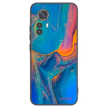 Picasee silikonski črni ovitek za Xiaomi 12 Pro - Rainbow