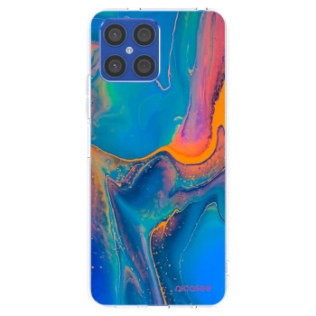 Picasee silikonski prozorni ovitek za Honor X8 4G - Rainbow