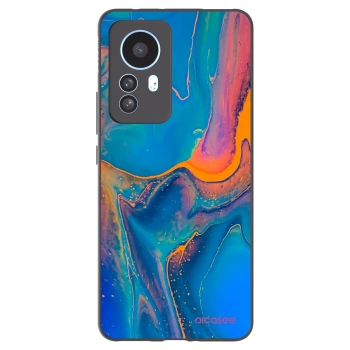 Picasee silikonski črni ovitek za Xiaomi 12T Pro - Rainbow