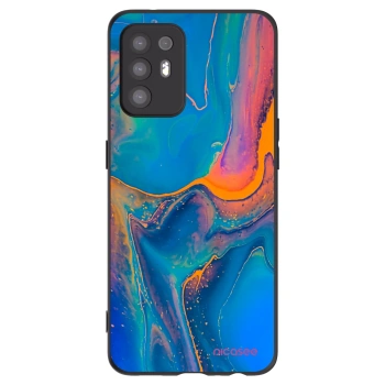 Picasee silikonski črni ovitek za OPPO A94 5G - Rainbow