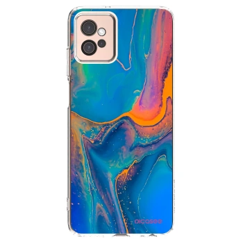 Picasee silikonski prozorni ovitek za Motorola Moto G32 - Rainbow