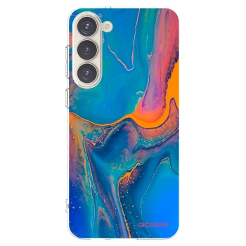 Picasee silikonski prozorni ovitek za Samsung Galaxy S23+ 5G - Rainbow