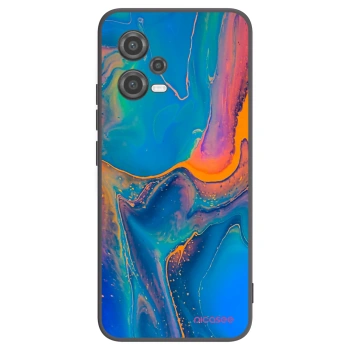 Picasee silikonski črni ovitek za Xiaomi Poco X5 - Rainbow