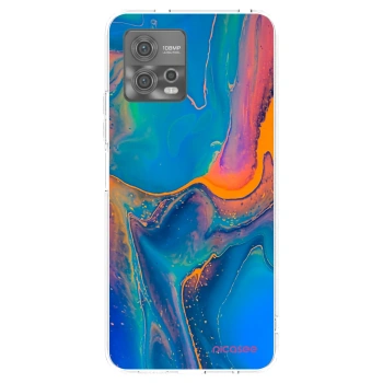 Picasee silikonski prozorni ovitek za Motorola Moto G72 - Rainbow