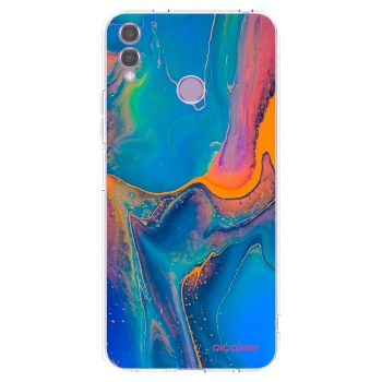 Picasee silikonski prozorni ovitek za Honor 8X - Rainbow