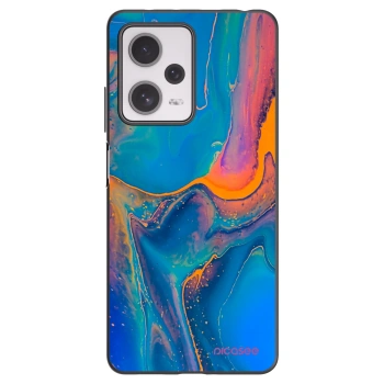 Picasee silikonski črni ovitek za Xiaomi Redmi Note 12 Pro+ 5G - Rainbow