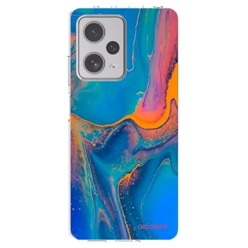 Picasee silikonski prozorni ovitek za Xiaomi Redmi Note 12 Pro+ 5G - Rainbow