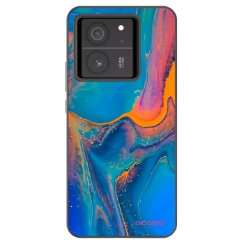 Picasee silikonski črni ovitek za Xiaomi 13T Pro - Rainbow