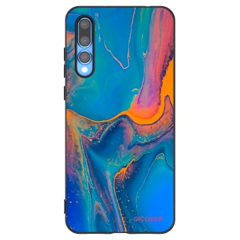 Picasee silikonski črni ovitek za Huawei P20 Pro - Rainbow