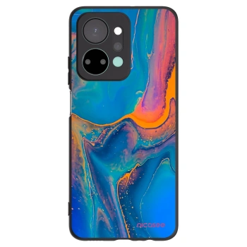 Picasee silikonski črni ovitek za Honor X7a - Rainbow