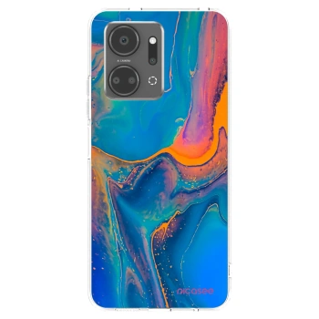 Picasee silikonski prozorni ovitek za Honor X7a - Rainbow