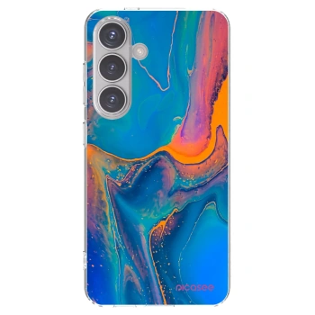 Picasee silikonski prozorni ovitek za Samsung Galaxy S24 S921B 5G - Rainbow