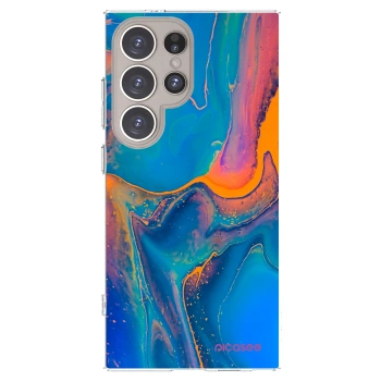 Picasee silikonski prozorni ovitek za Samsung Galaxy S24 Ultra S928B 5G - Rainbow