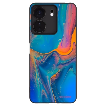 Picasee silikonski črni ovitek za Xiaomi Redmi 13C 4G - Rainbow