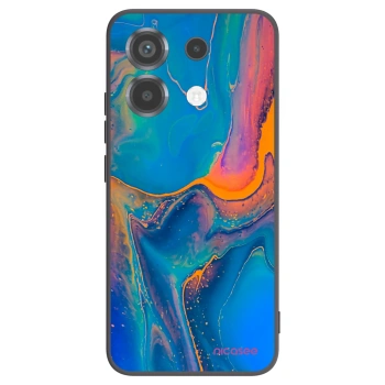 Picasee silikonski črni ovitek za Xiaomi Poco X6 - Rainbow