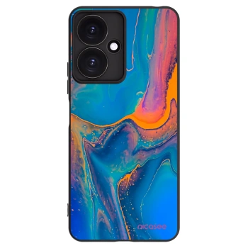 Picasee silikonski črni ovitek za Xiaomi Redmi 13C 5G - Rainbow