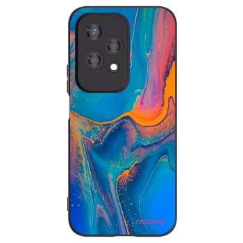 Picasee silikonski črni ovitek za Honor 200 Lite - Rainbow