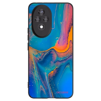 Picasee silikonski črni ovitek za Honor 200 Pro 5G - Rainbow