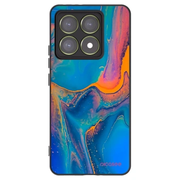 Picasee silikonski črni ovitek za Xiaomi 14T - Rainbow