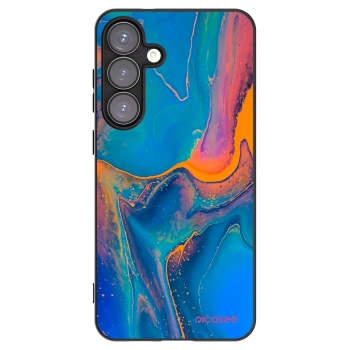 Picasee silikonski črni ovitek za Samsung Galaxy S25+ 5G - Rainbow