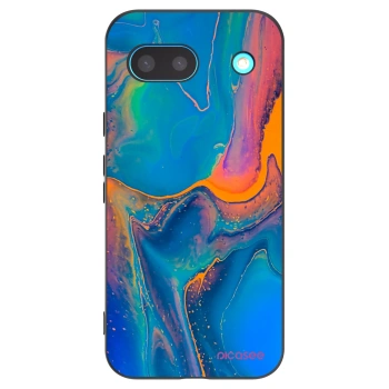 Picasee silikonski črni ovitek za Google Pixel 8 - Rainbow