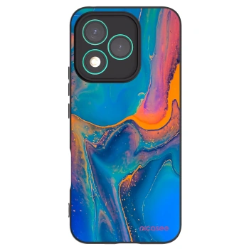 Picasee silikonski črni ovitek za Honor 400 Lite 5G - Rainbow
