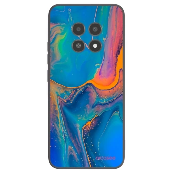 Picasee silikonski črni ovitek za Realme 12X - Rainbow