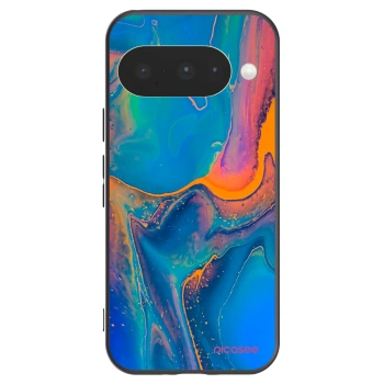 Picasee silikonski črni ovitek za Google Pixel 10 - Rainbow