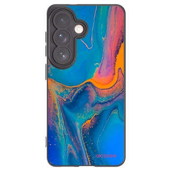 Picasee silikonski črni ovitek za Samsung Galaxy S26 - Rainbow