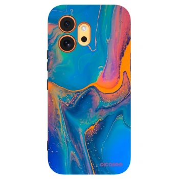 Picasee silikonski črni ovitek za Honor 600 - Rainbow