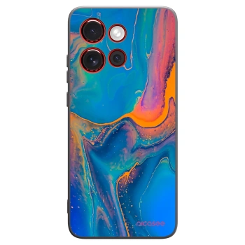Picasee silikonski črni ovitek za Motorola Edge 60 Neo 5G - Rainbow