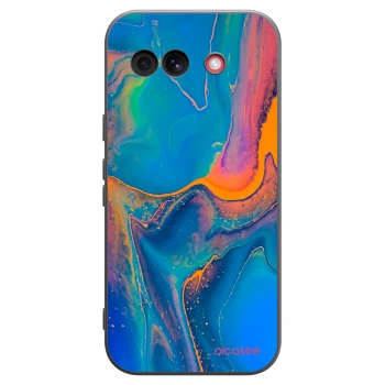 Picasee silikonski črni ovitek za Google Pixel 10a - Rainbow