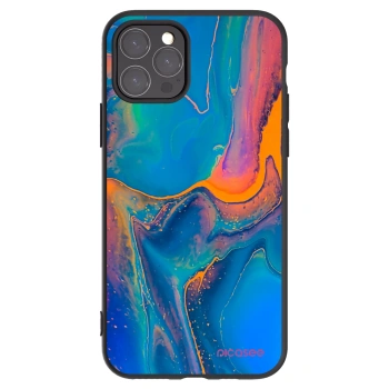 Picasee silikonski črni ovitek za Apple iPhone 11 Pro - Rainbow