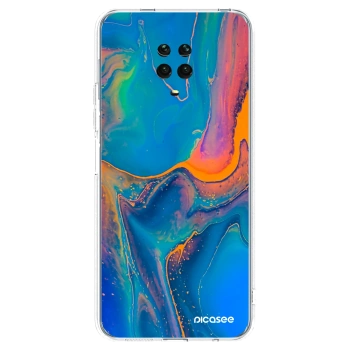 Picasee silikonski prozorni ovitek za Xiaomi Redmi Note 9S - Rainbow